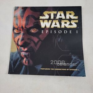 Star Wars Episode I Darth Maul year 2000 calendar